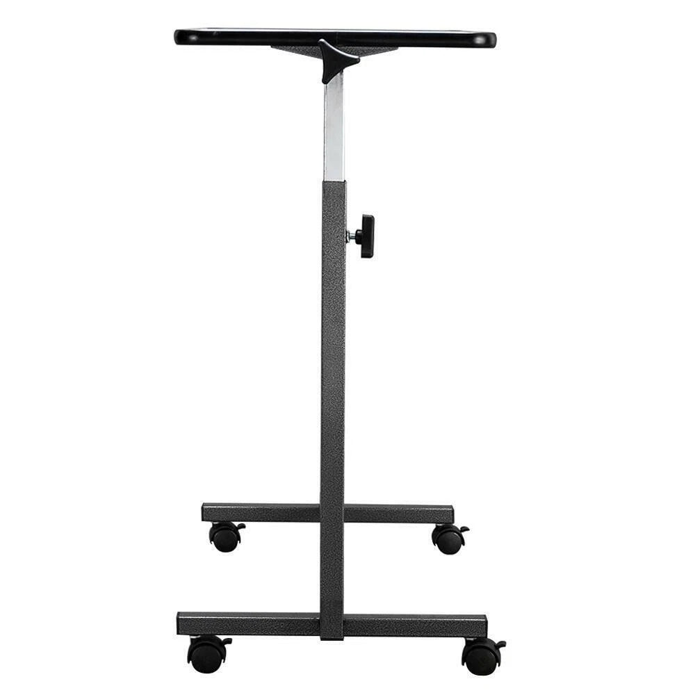 Overbed Table Height Adjustable Bedside Hospital Rolling Table