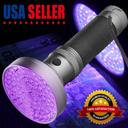 UV Flashlight 100 LED Lamp Torch Leak Contamination Detect Light