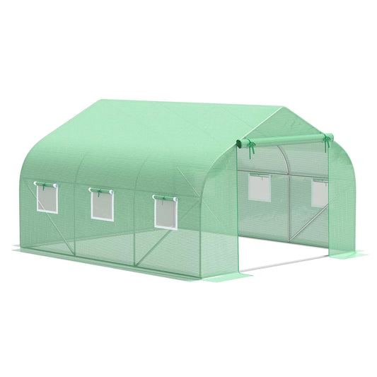 Greenhouse 12'x10'x7' Large Walk-In Warm Gardening Green House