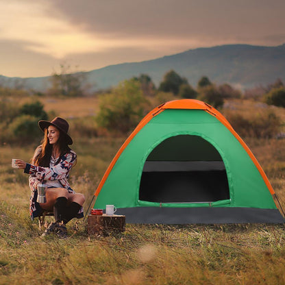 Folding 2 People Tent Portable Outdoor Camping Hiking Tent W/Bag