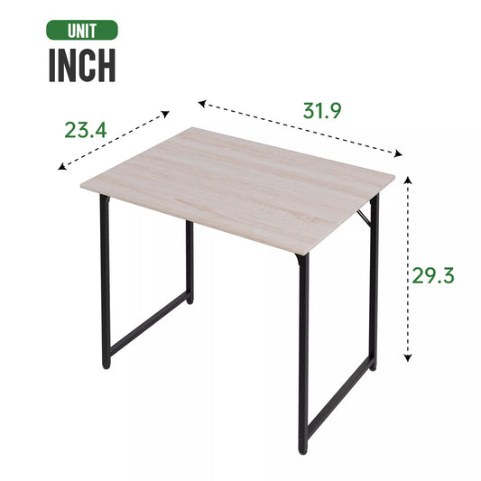 Computer Desk Office Metal Frame Modern Simple Style 32"W Desk