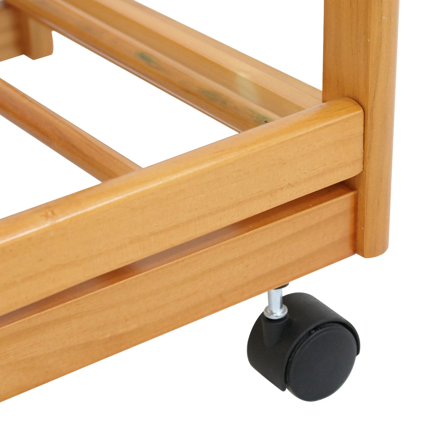 Rolling Wood Cart Kitchen Island Trolley Storage Drawers Stand