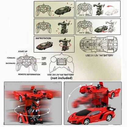 RC Car Sport Transformer RC Robot Controller 2 IN 1 Kids Toy Car