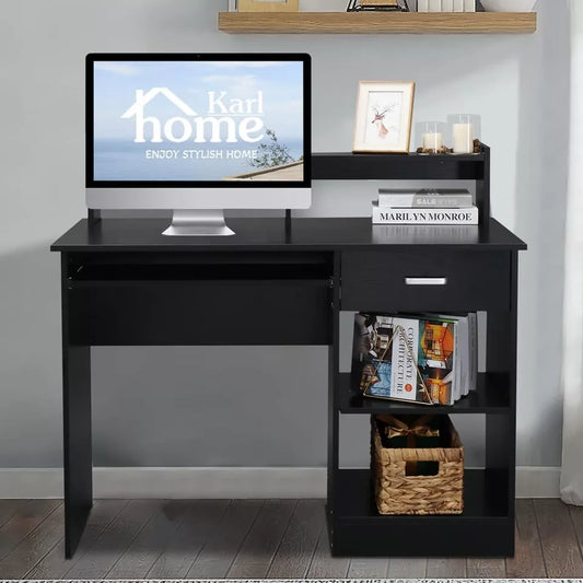 Computer Desk Table Workstation Home Office Student Dorm Drawer Study
