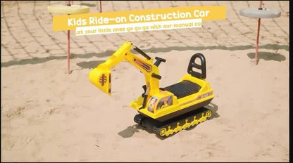 Power Ride On Excavator Toy Tractors Digger Scooter Walker Play