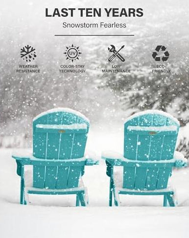 Foldable Chair Adirondack Garden Folding Chairs W/Cup Holder